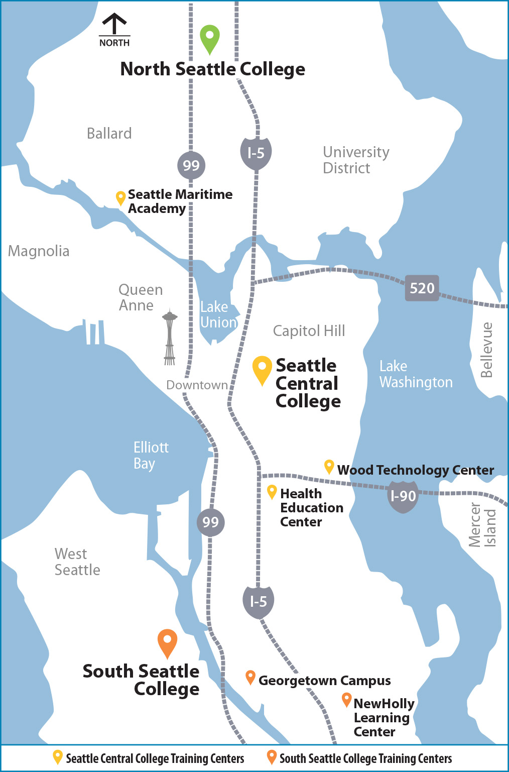 Seattle Colleges District - our locations across Seattle