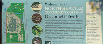 Greenbelt Trail - hiking trail sign at Bartonwood Natural Area